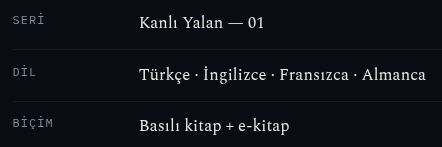 Kanlı Yalan hızlı künye görseli